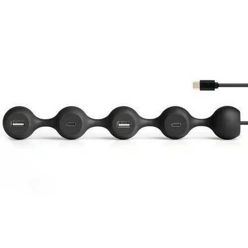 Lexon Peas Hub C Usb Çoğaltıcı Siyah