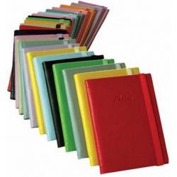 LIZY - LIZY NOTES 14x20 SERT KAPAK DEFTER KARELİ (PEMBE)