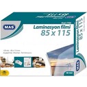MAS - MAS 7704 LAMİNASYON FİLMİ 125mic 85x115 100'LÜ