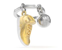 Metalmorphose - Metalmorphose Basketbol Ayakkabısı Anahtarlık Gold
