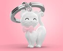 Metalmorphose - Metalmorphose Beyaz Kedi Anahtarlık (1)