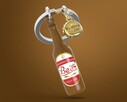 Metalmorphose Bira Anahtarlık Kahverengi - Thumbnail
