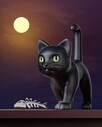 Metalmorphose Black Cat Anahtarlık - Thumbnail