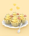 Metalmorphose Cupcake Anahtarlık - Thumbnail