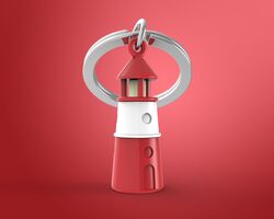 Metalmorphose - Metalmorphose Deniz Feneri Anahtarlık Kırmızı (1)