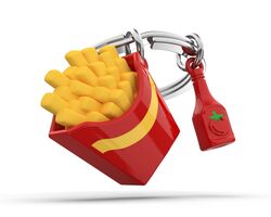 Metalmorphose - Metalmorphose French Fries ve Ketçup Anahtarlık