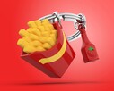 Metalmorphose French Fries ve Ketçup Anahtarlık - Thumbnail