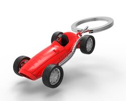 Metalmorphose - Metalmorphose Kırmızı Vintage Yarış Arabası Anahtarlık (1)