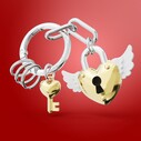 Metalmorphose Love Lock Anahtarlık - Thumbnail