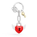 Metalmorphose Love Lock Kırmızı Anahtarlık - Thumbnail