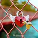 Metalmorphose Love Lock Kırmızı Anahtarlık - Thumbnail