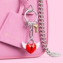 Metalmorphose Love Lock Kırmızı Anahtarlık - Thumbnail