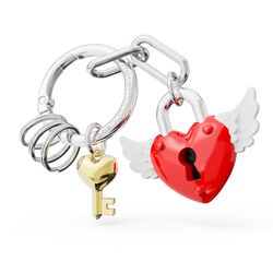 METALMORPHOSE - Metalmorphose Love Lock Kırmızı Anahtarlık