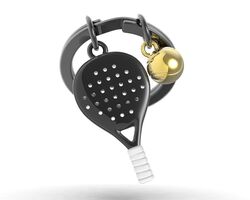 Metalmorphose - Metalmorphose Padel Tenis Anahtarlık Siyah