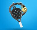 Metalmorphose Padel Tenis Anahtarlık Siyah - Thumbnail