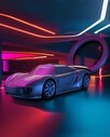 Metalmorphose Supercar Anahtarlık Siyah - Thumbnail