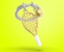 Metalmorphose Tenis Raketi Anahtarlık Gold - Thumbnail