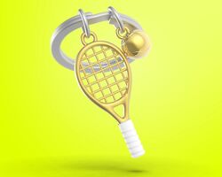 Metalmorphose - Metalmorphose Tenis Raketi Anahtarlık Gold (1)