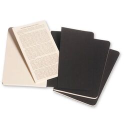 MOLESKINE - Moleskine Chair 3'lü Defter Siyah (Çizgisiz - 9x14) - 4918 (1)