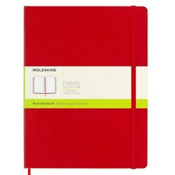 MOLESKINE - Moleskine Sert Kapak Defter Kırmızı (Çizgisiz - 19x25) - 5105