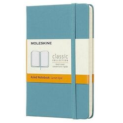 MOLESKINE - Moleskine Sert Kapak Defter Mercan Mavisi (Çizgili - 9x14) - 5246
