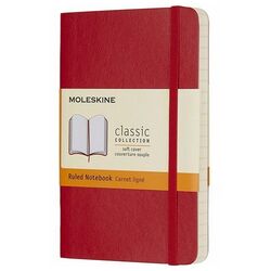 MOLESKINE - Moleskine Yumuşak Kapak Defter Kırmızı (Çizgili - 13x21) - 4634