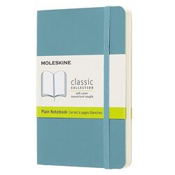MOLESKINE - Moleskine Yumuşak Kapak Defter Mercan Mavisi (Çizgisiz - 13x21) - 5529