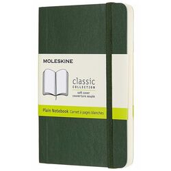 MOLESKINE - Moleskine Yumuşak Kapak Defter Mersin Yeşili (Çizgisiz - 9x14) - 9155