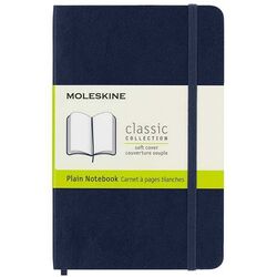 MOLESKINE - Moleskine Yumuşak Kapak Defter Safir Mavi (Çizgisiz - 13x21) - 4757