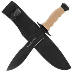 MUELA - Muela 85-181 Bowie Bej Kauçuk Saplı Bıçak 18cm (1)