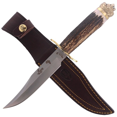 Muela Aslan 16cm Geyik Boynuzu Saplı Bıçak