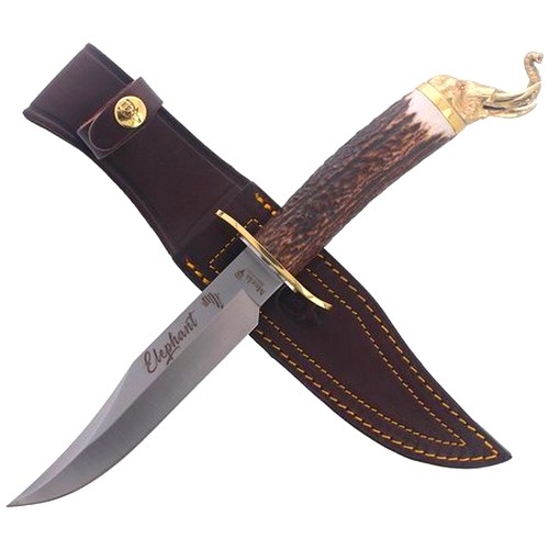 Muela Elephant 16cm Geyik Boynuzu Saplı Bıçak