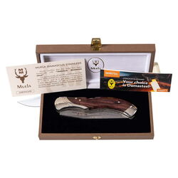 MUELA - Muela GL 9,5cm Kingwood Sap Damascus Çakı (1)