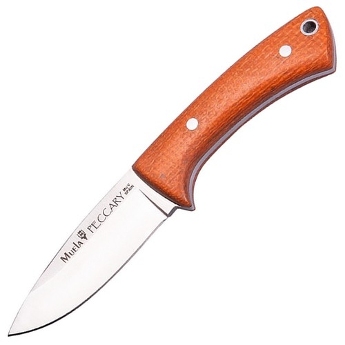 Muela Peccary Kanvas Micarta Sap 7cm Turuncu Bıçak