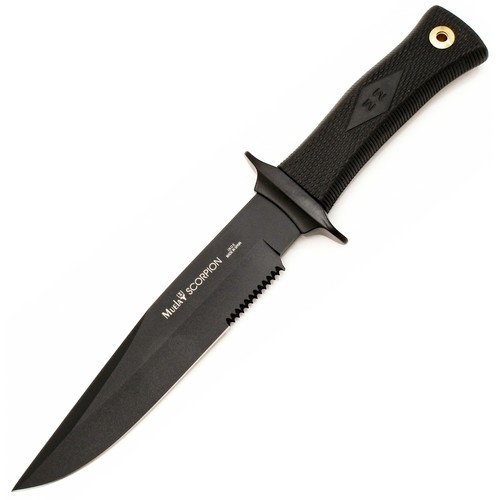 Muela Scorpıon-18n Kauçuk Siyah Saplı Scorpion Taktik 18 Cm Bıçak