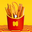 Mustard M16249 Fries Seramik Kalemlik - Thumbnail