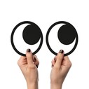 Mustard Googly Eyes Buzdolabı Magnetleri - Thumbnail