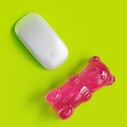 Mustard Gummy Bear Mouse Bilek Desteği - Pembe - Thumbnail