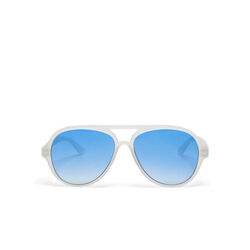 Okkia - Okkia Alessio Unisex Güneş Gözlüğü Transparan Beyaz / Lens: Mavi OK021-TCL