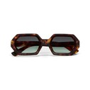 Okkia - Okkia Andrea Altıgen Unisex Güneş GözlüğüHavana / Lens : Yeşil OK022CH-GR