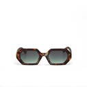 Okkia Andrea Altıgen Unisex Güneş GözlüğüHavana / Lens : Yeşil OK022CH-GR - Thumbnail