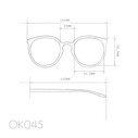 Okkia Berlino Unisex Güneş Gözlüğü Siyah - Pudra/ Lens: Siyah Gradyan OK045-BP - Thumbnail
