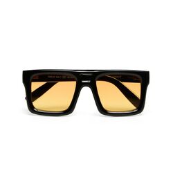 Okkia - Okkia Club VULCANO Sarı Lens Güneş Gözlüğü Siyah OKL03BK-YE