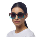 Okkia Elba Unisex Güneş Gözlüğü Havana Mavi OK044-HB - Thumbnail