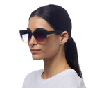 Okkia - Okkia Elba Unisex Güneş Gözlüğü Siyah-Pudra/ Lens: Siyah Gradyan OK044-BP (1)