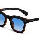 Okkia Firenze Unisex Güneş GözlüğüSiyah Havana / Lens : Mavi OK068B3H-BL - Thumbnail