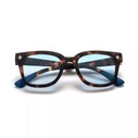 Okkia - Okkia Giovanni Classic Havana & Blue Unisex Güneş Gözlüğü Mavi Lens