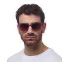 Okkia Giovanni Kahverengi Lens Unisex Güneş Gözlüğü Kahverengi - Thumbnail