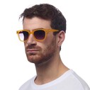 Okkia Giovanni Siyah Lens Unisex Güneş Gözlüğü Sarı - Thumbnail