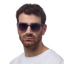 Okkia Giovanni Siyah Lens Unisex Güneş GözlüğüGri - Thumbnail